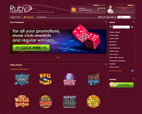 online casino ruby fortune.